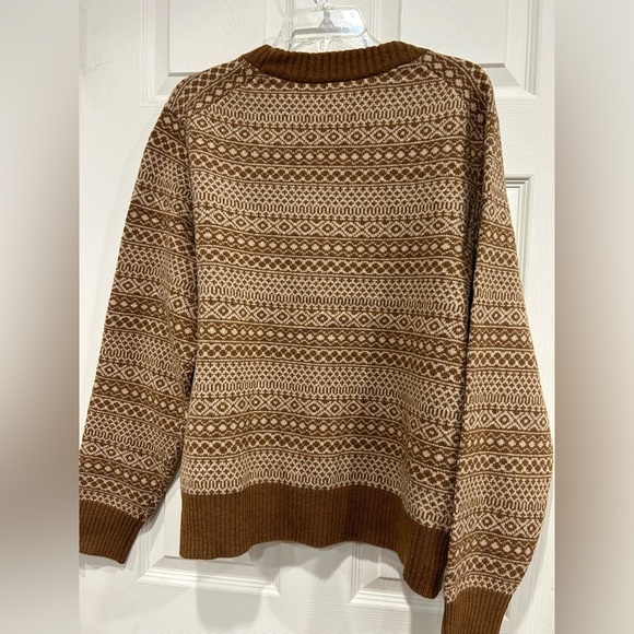 Patagonia Women's L Large Recycled Wool-Blend Crewneck Sweater Brown NWT Cozy - Picture 5 of 12